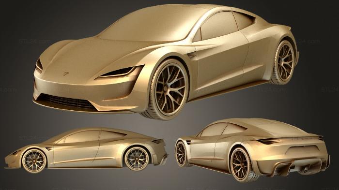 Автомобили и транспорт (Tesla Coupe 2020, CARS_3565) 3D модель для ЧПУ станка